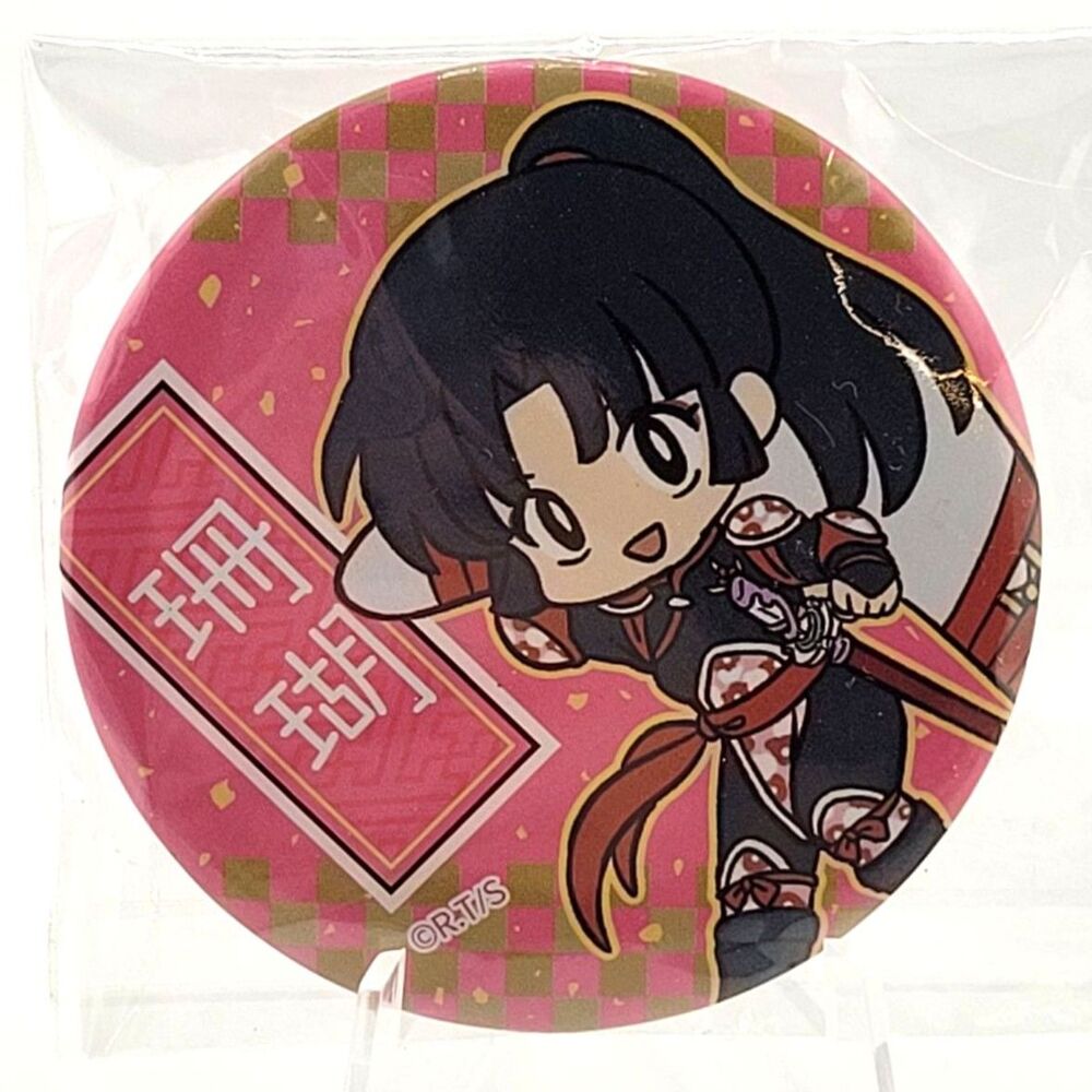 Inuyasha Sango Chibi Checkerboard Can Badge